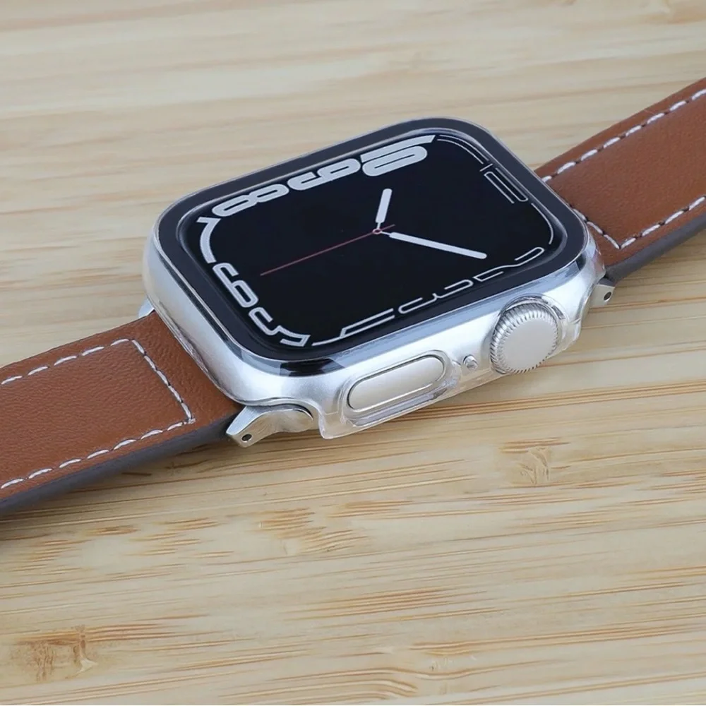 Onn Clear Bumper With Screen Protector For Apple Watch 41mm